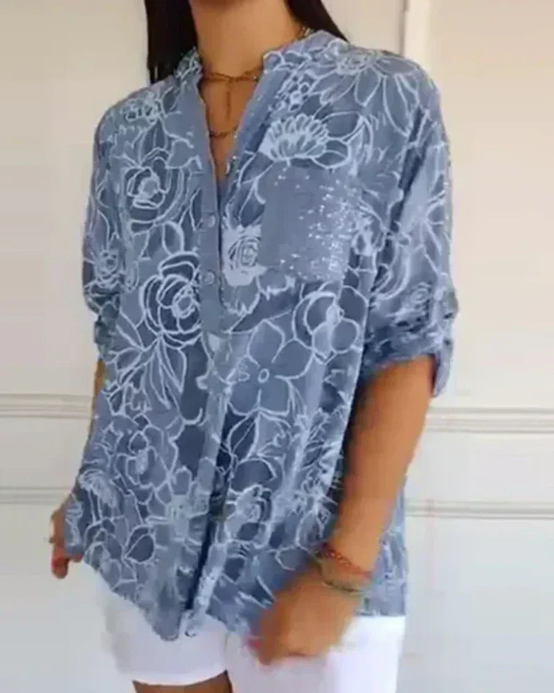 Vordela - Elegante bloemenblouse