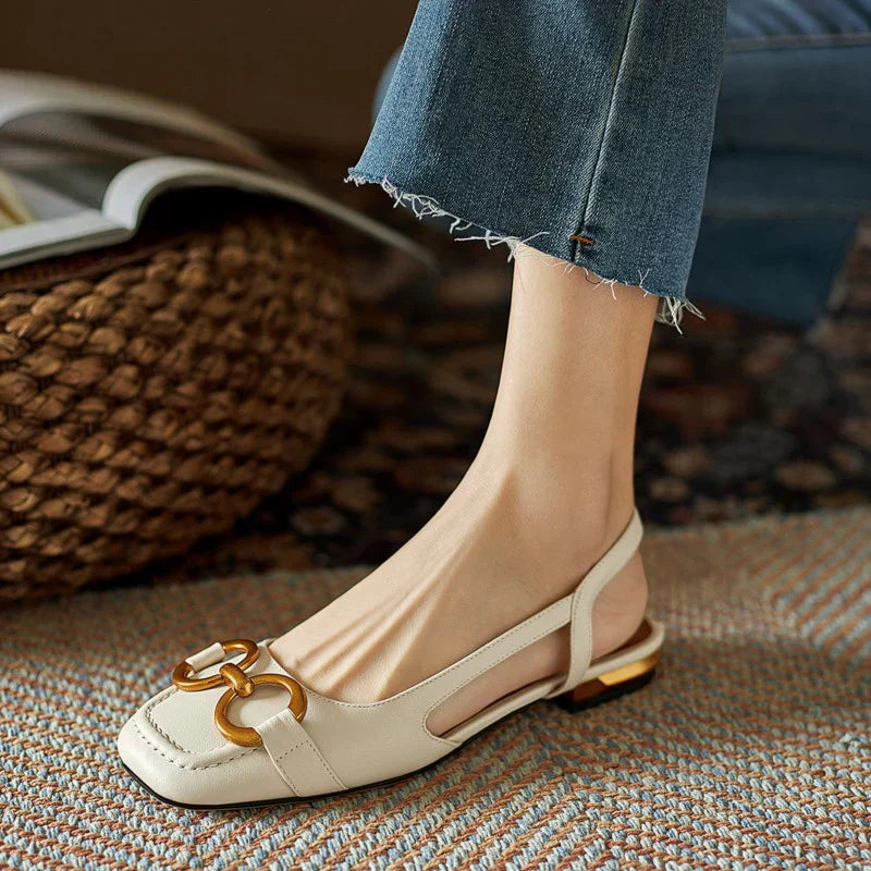 Vordela™ Orthopedic Leather Buckle Sandals