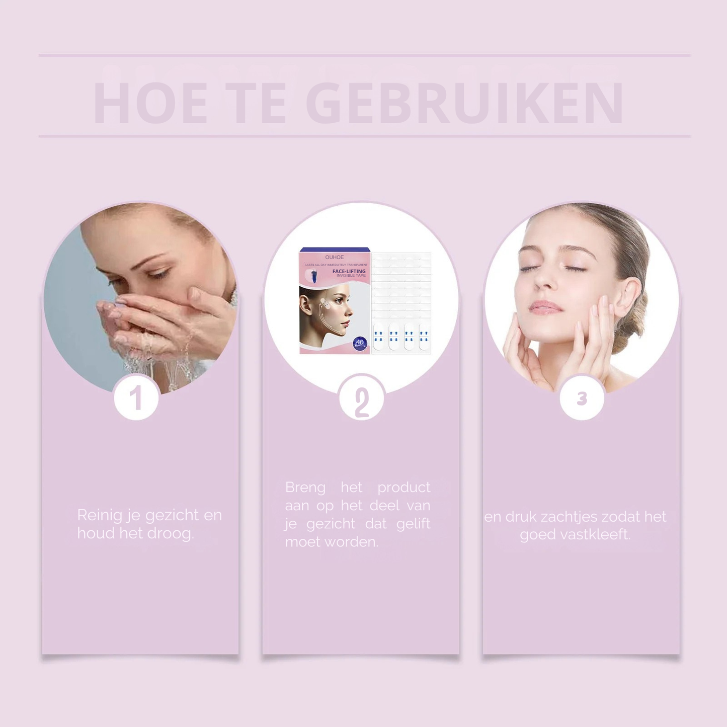 Vordela Onzichtbare Gezichtslift Tape