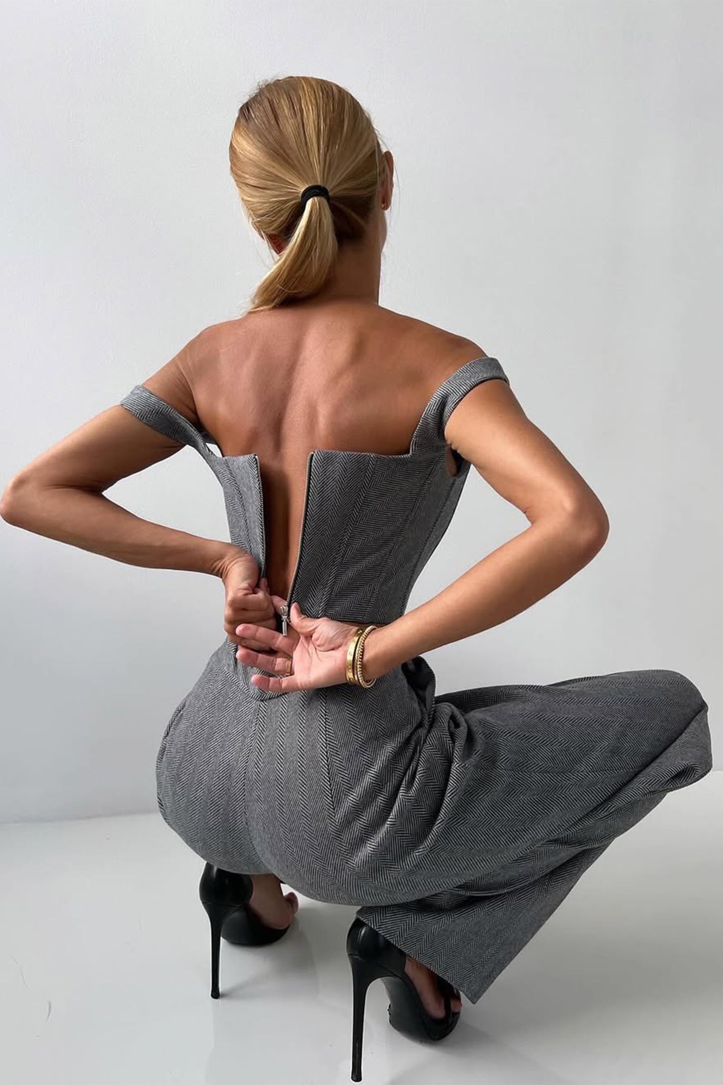 Vordela™ - Driedelige Set met Blazer met Double-Breasted