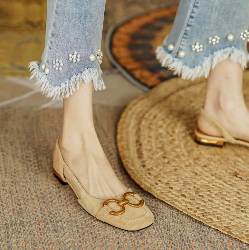 Vordela™ Orthopedic Leather Buckle Sandals