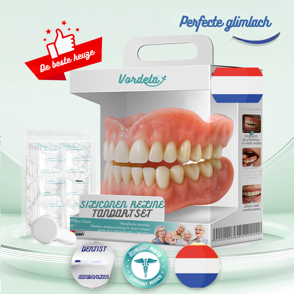 Vordela¨ Volledige kunstgebit set geavanceerde op maat gemaakte 🦷