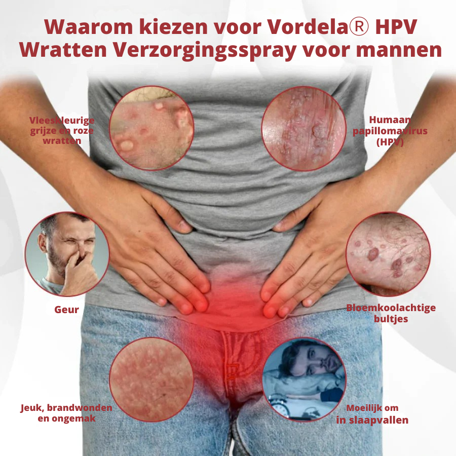 Vordela® HPV Wratten Verzorgingsspray voor mannen