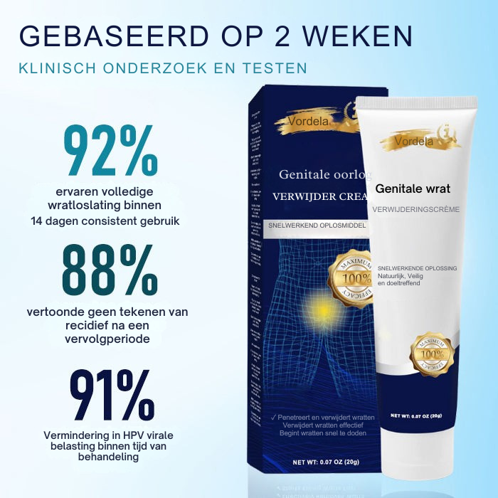 Vordela® Genitale Wratten Verwijder Crème 👨Ontworpen voor Mannen