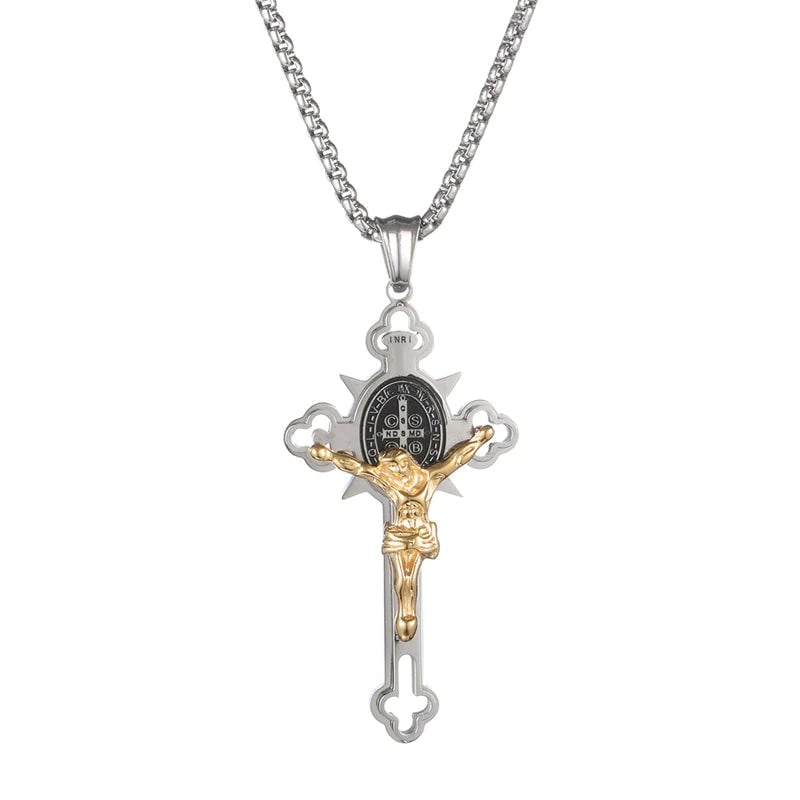 Vordela Sternestd ketting Punk Kruis