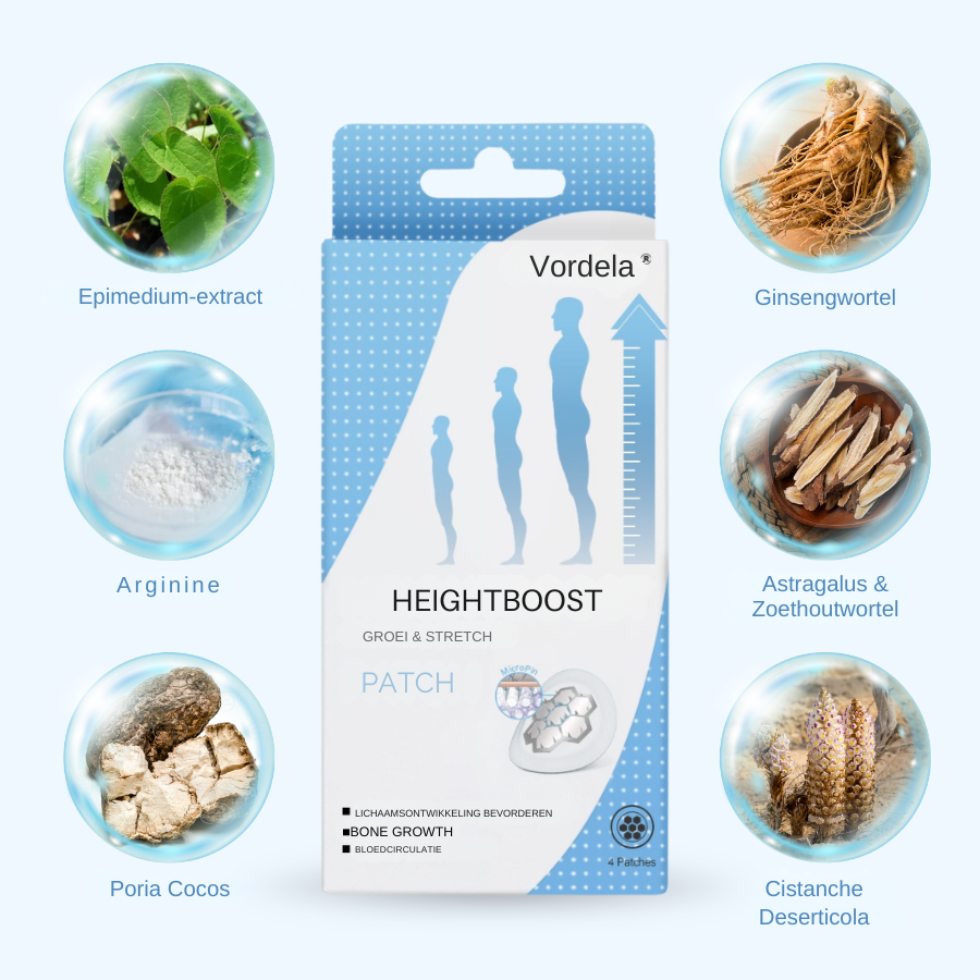 Vordela® HeightBoost MicroPin Groei & Strek Patch