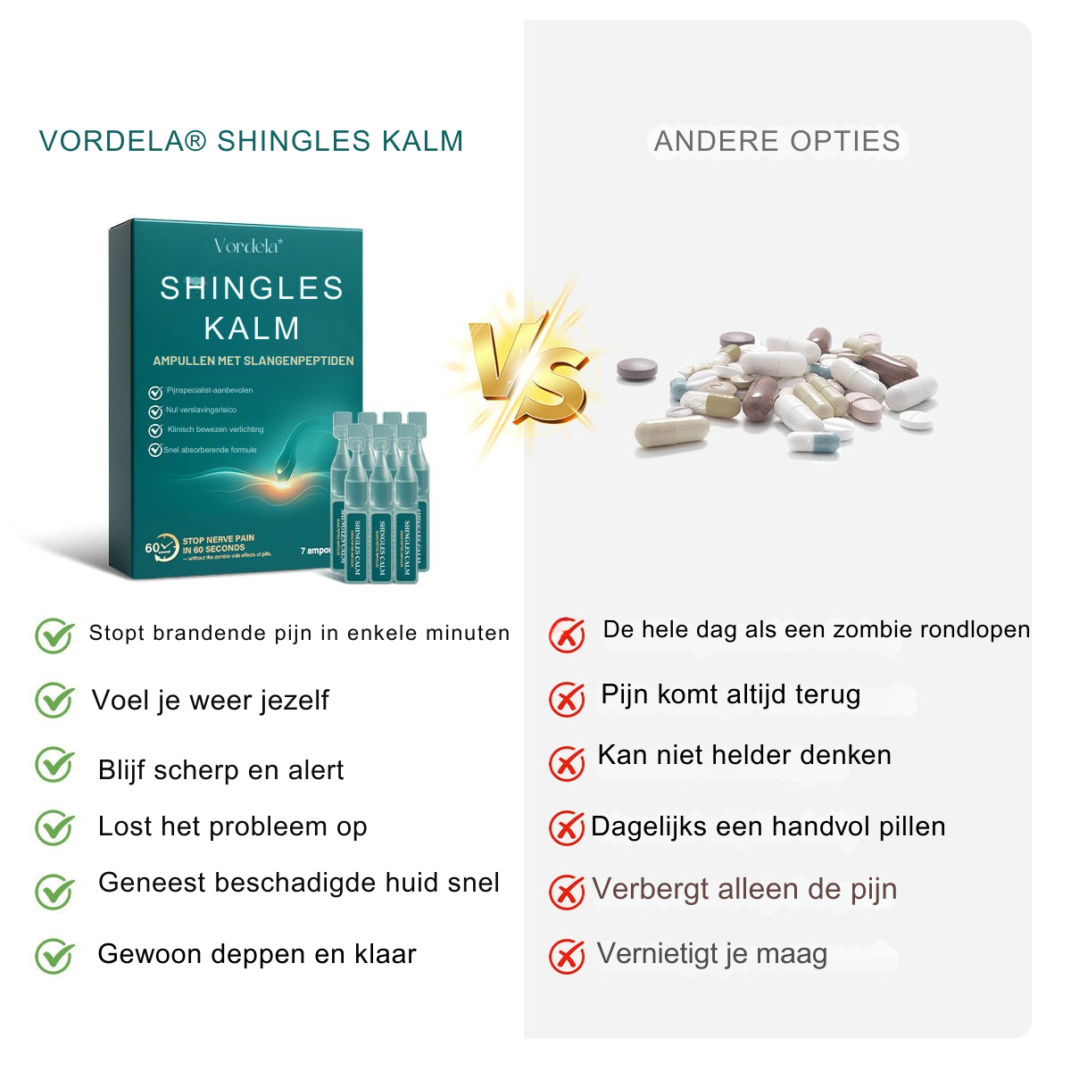 Vordela® Shingles Kalm Slangenpeptide Ampullen