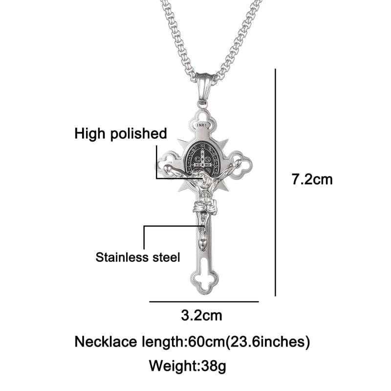 Vordela Sternestd ketting Punk Kruis