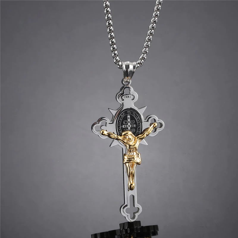 Vordela Sternestd ketting Punk Kruis