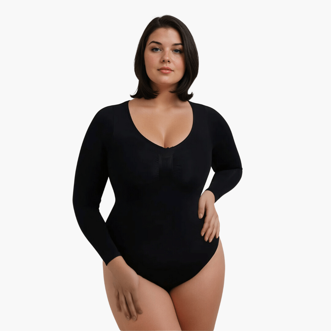 Vordela¨1+1 Gratis Snatching Shapewear Longsleeve Bodysuit String