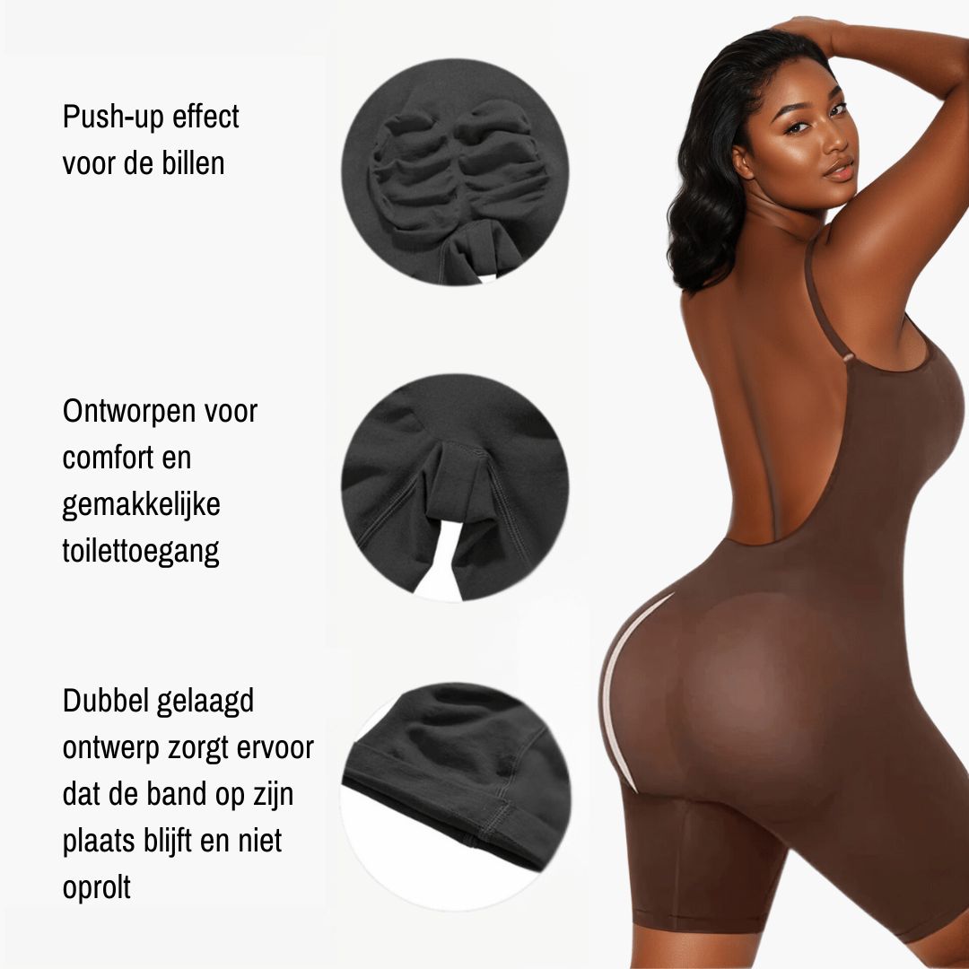 Vordela¨1+1 Gratis Full Body Sculpt Bodysuit Met Lage Rug