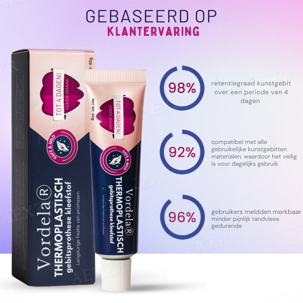 Vordela® Thermoplastische kleefstof voor kunstgebitten