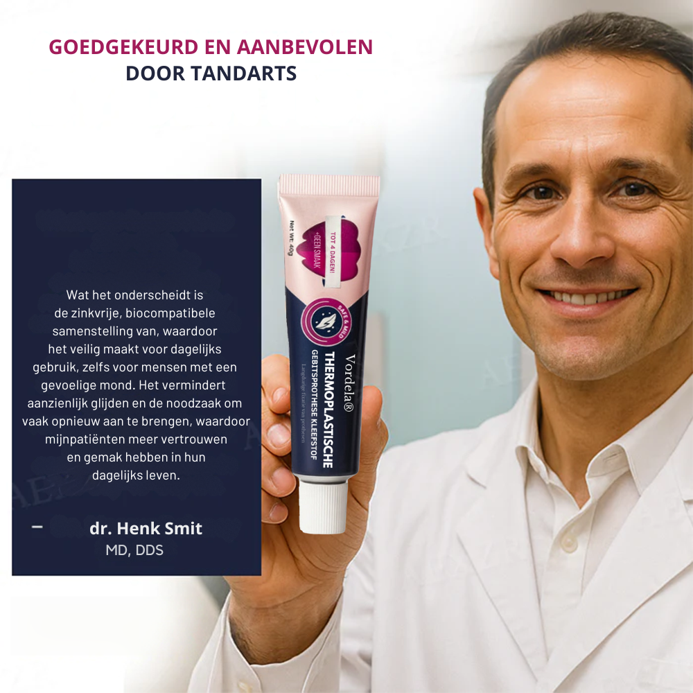 Vordela® Thermoplastische kleefstof voor kunstgebitten