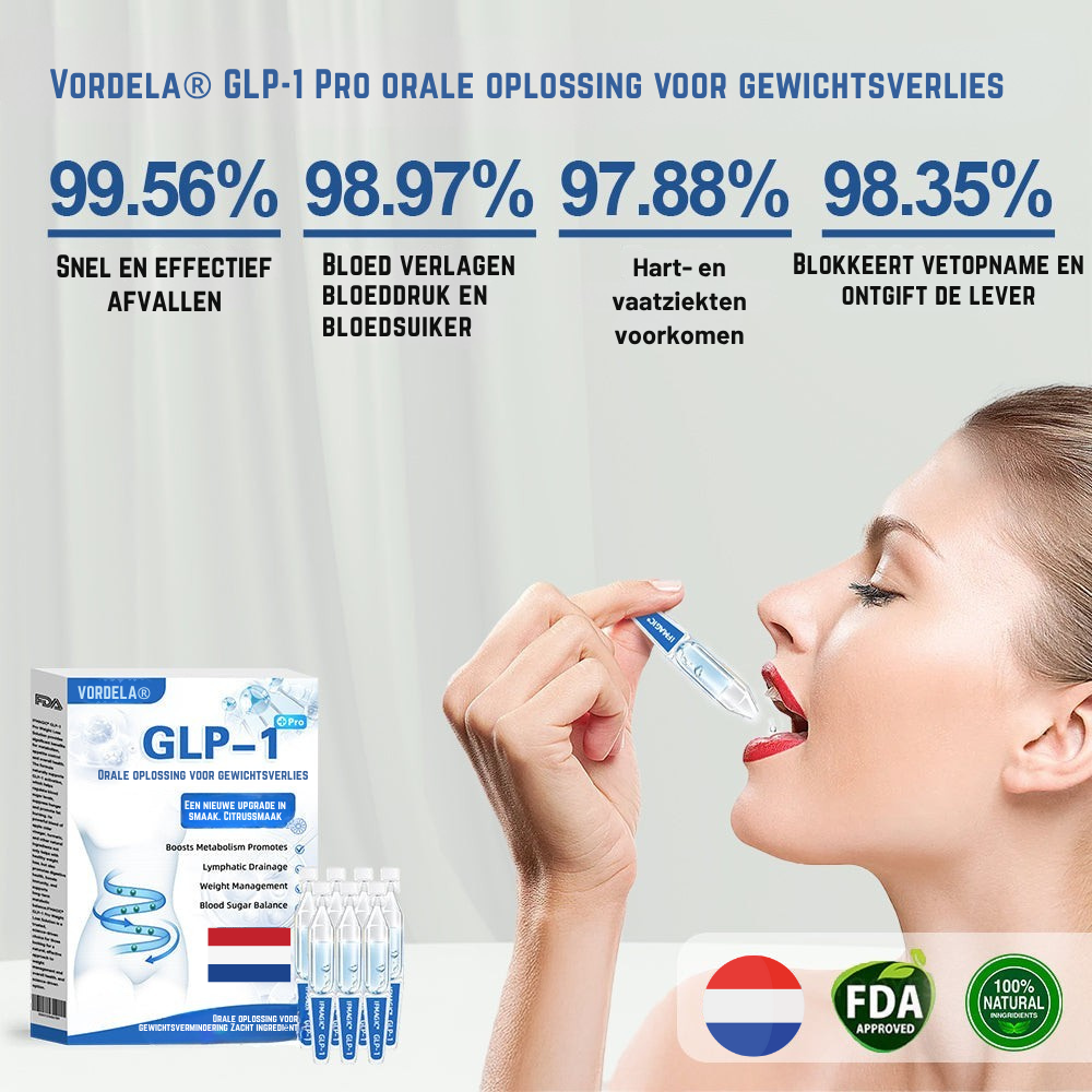 Vordela® GLP-1 Pro orale oplossing voor gewichtsverlies