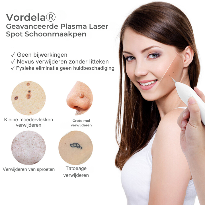 Vordela® Geavanceerde Plasma Laser Spot Schoonmaakpen