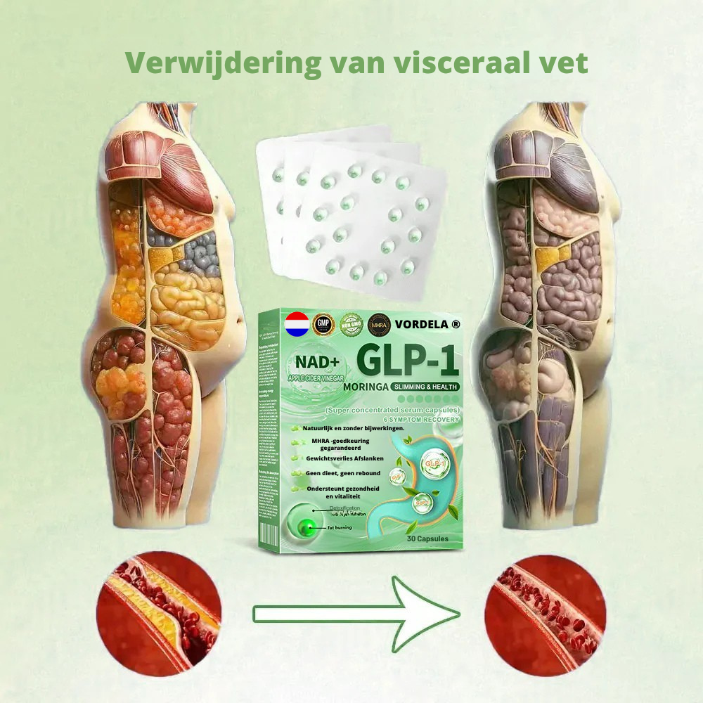 Vordela® GLP-1 & NAD⁺ Ultra-Geconcentreerde Essentie Vloeibare Parels