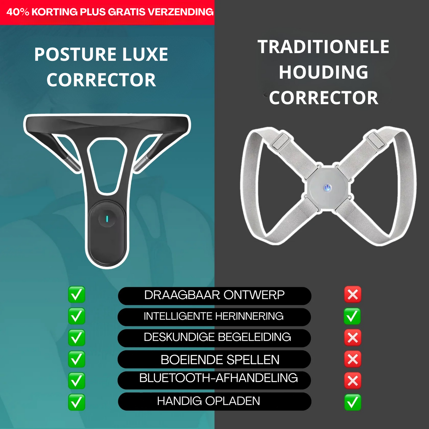 Vordela™ - Directe verbetering van houding en verlichting van rugpijn