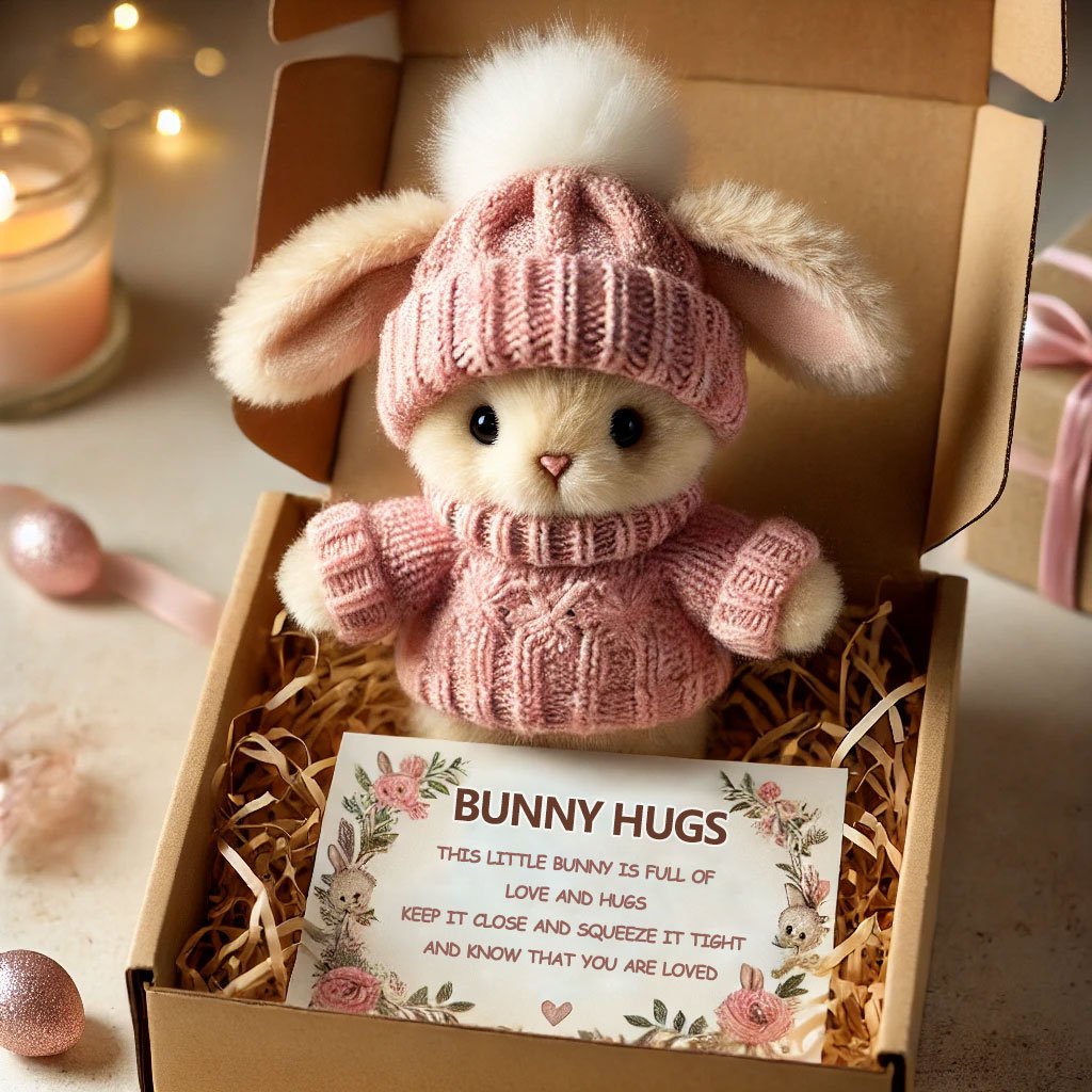 Vordela- Handgemaakt🐇Mini Konijntje Knuffel Schattig