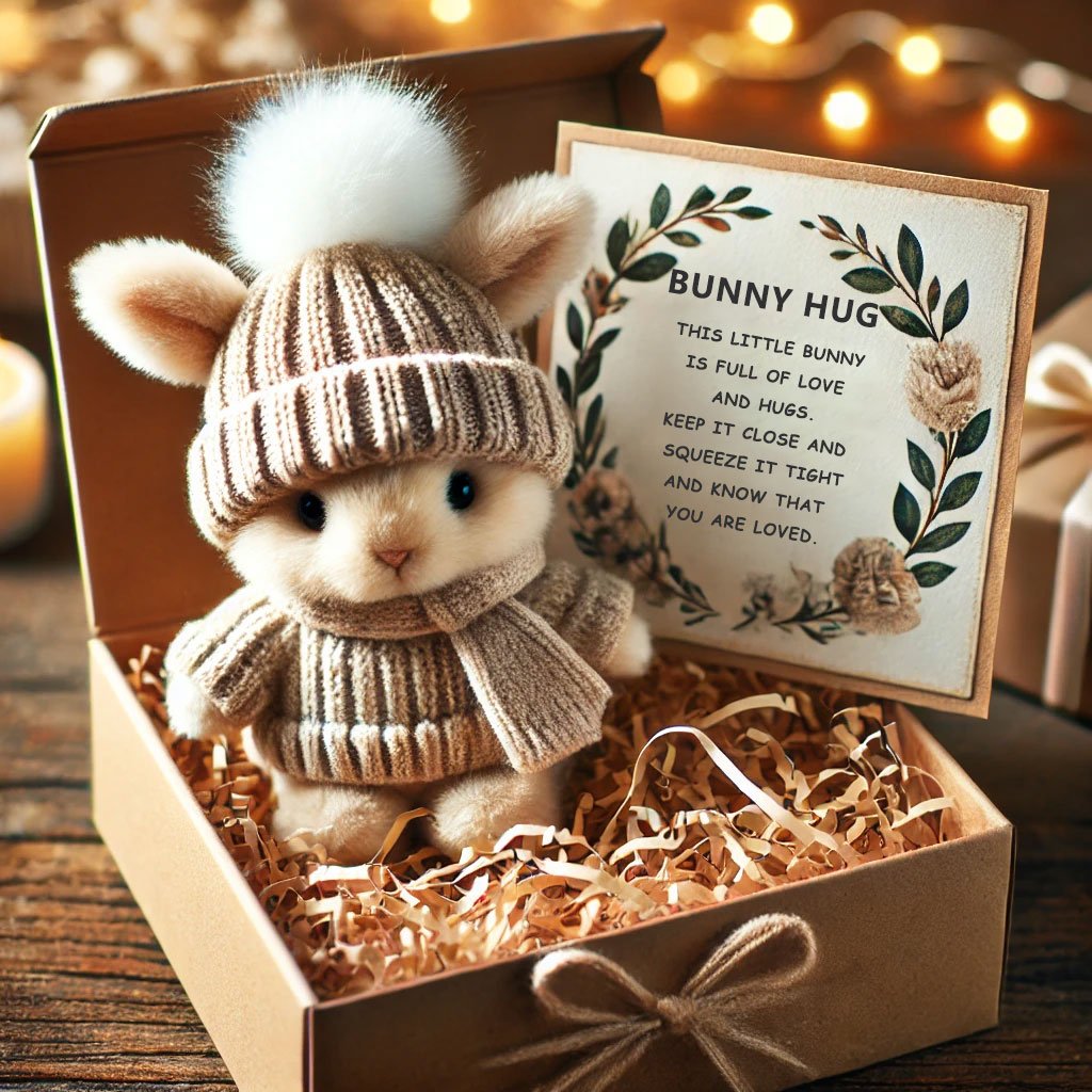 Vordela- Handgemaakt🐇Mini Konijntje Knuffel Schattig