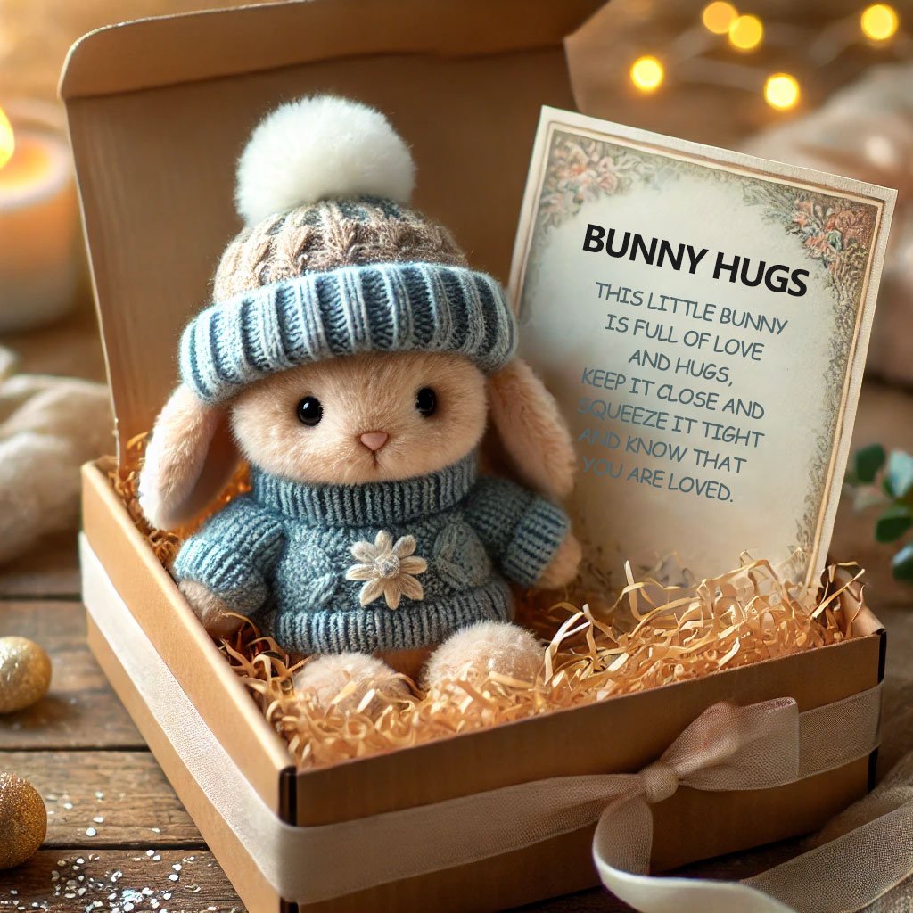 Vordela- Handgemaakt🐇Mini Konijntje Knuffel Schattig