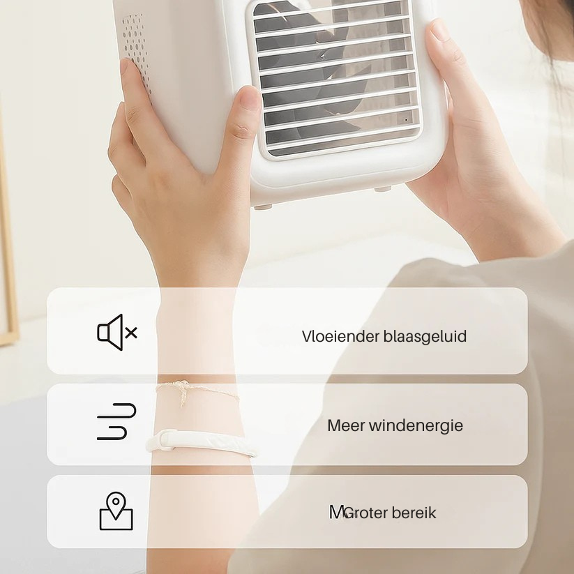 3-in-1 draagbare airconditioner - Koele lucht onderweg, draadloos