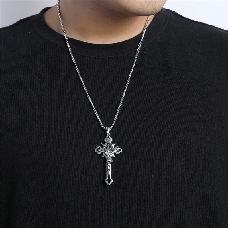 Vordela Sternestd ketting Punk Kruis