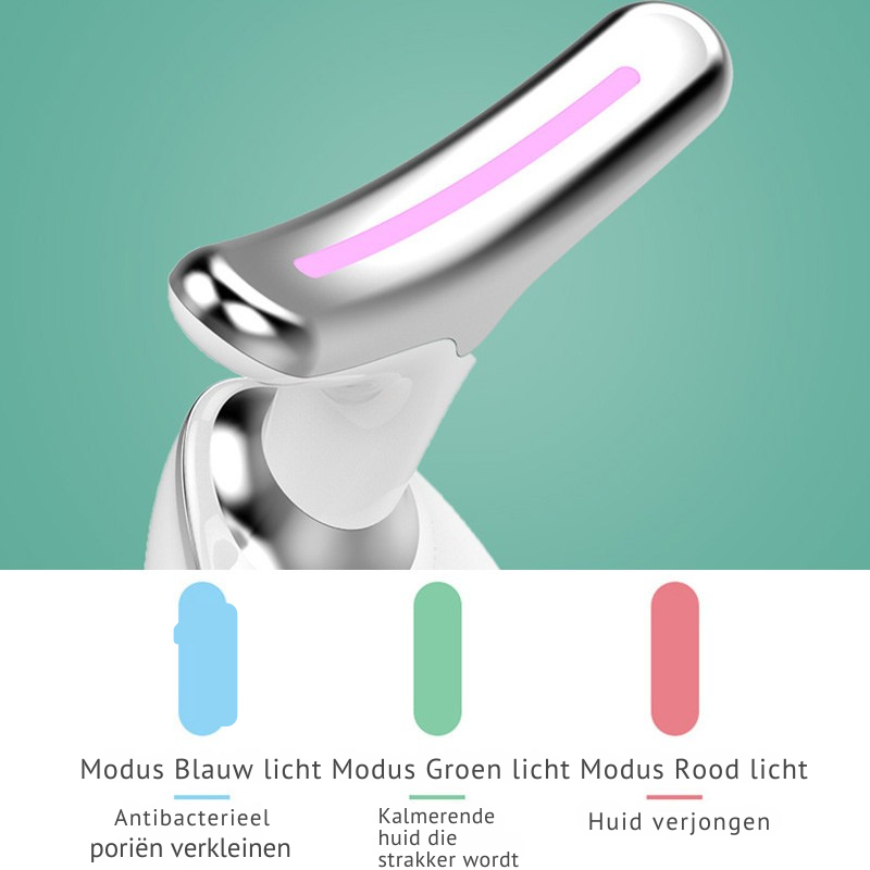 EMS ROOD LICHT THERAPIE GEZICHT HALS LIFT RIMPEL VERWIJDERAAR DRAAI MASSAGER
