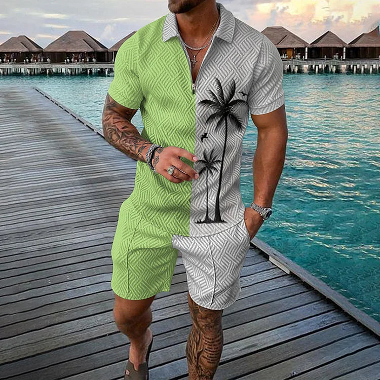 Coconut Tree Poloshirt en Korte Broek