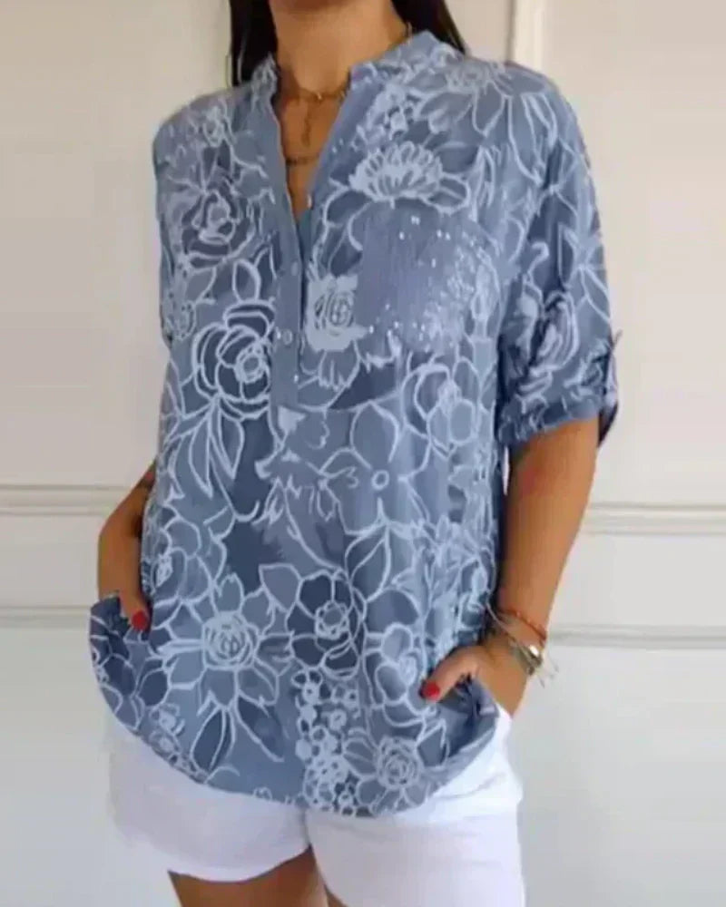 Vordela - Elegante bloemenblouse