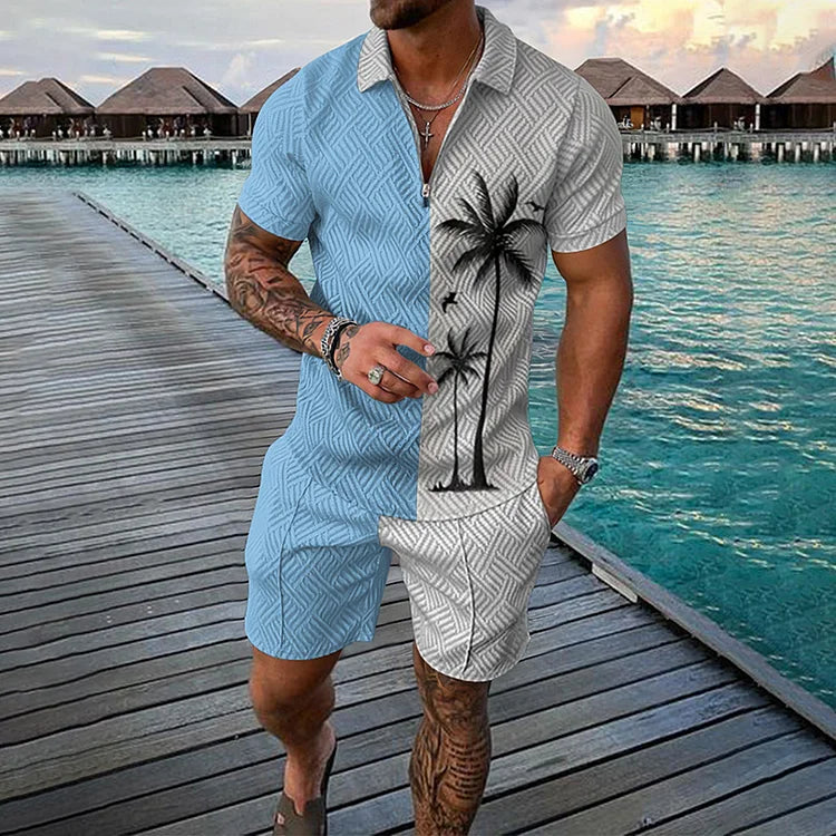 Coconut Tree Poloshirt en Korte Broek