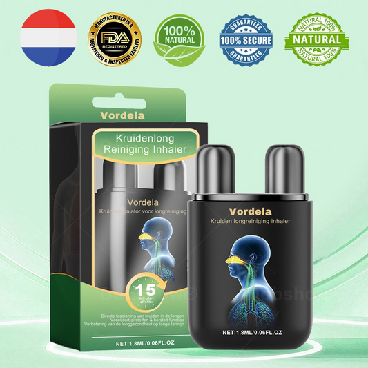Vordela® 𝐇𝐞𝐫𝐛𝐚𝐥 𝐋𝐮𝐧𝐠 𝐂𝐥𝐞𝐚𝐧𝐬𝐢𝐧𝐠 𝐈𝐧𝐡𝐚𝐢𝐞𝐫(🫁hoest, piepende ademhaling, kortademigheid, sputum, verstopte neus, longklachten)