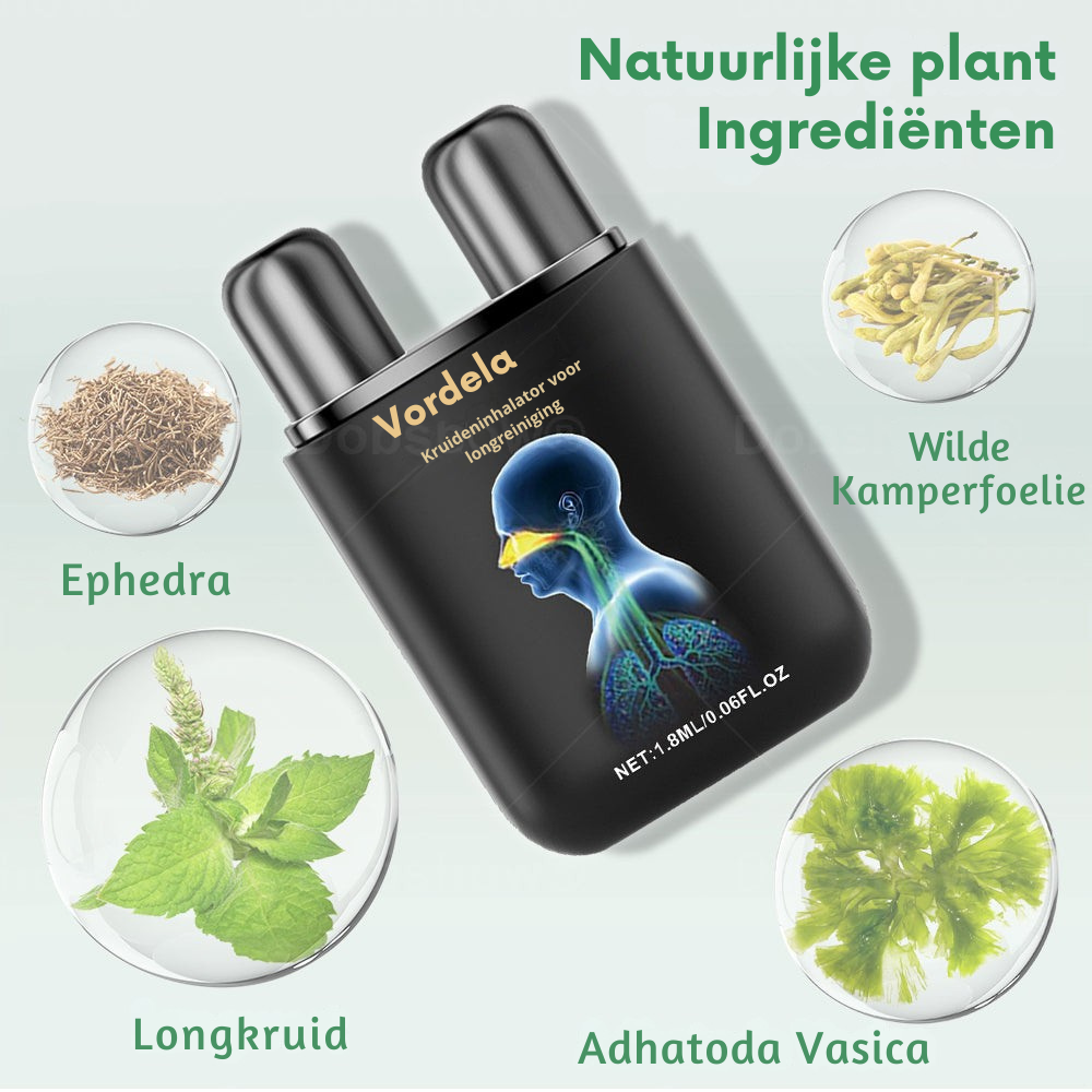 Vordela® 𝐇𝐞𝐫𝐛𝐚𝐥 𝐋𝐮𝐧𝐠 𝐂𝐥𝐞𝐚𝐧𝐬𝐢𝐧𝐠 𝐈𝐧𝐡𝐚𝐢𝐞𝐫(🫁hoest, piepende ademhaling, kortademigheid, sputum, verstopte neus, longklachten)