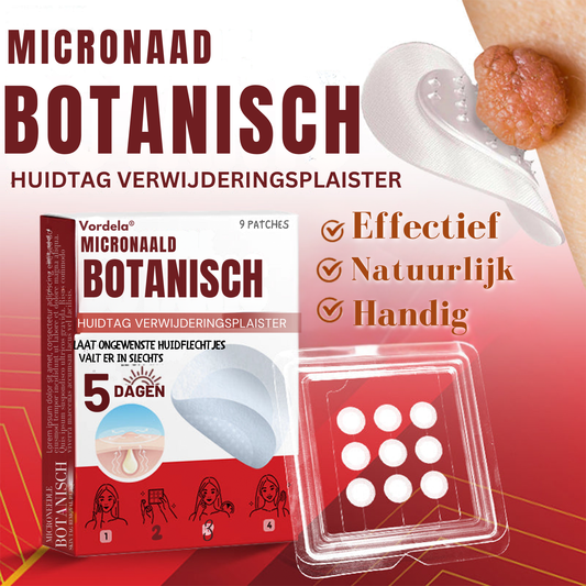 Vordela® MicroNeedle Botanic Huidtagverwijderingspleister