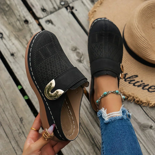 Vordela™ Chique ondersteunende sleehak sandalen