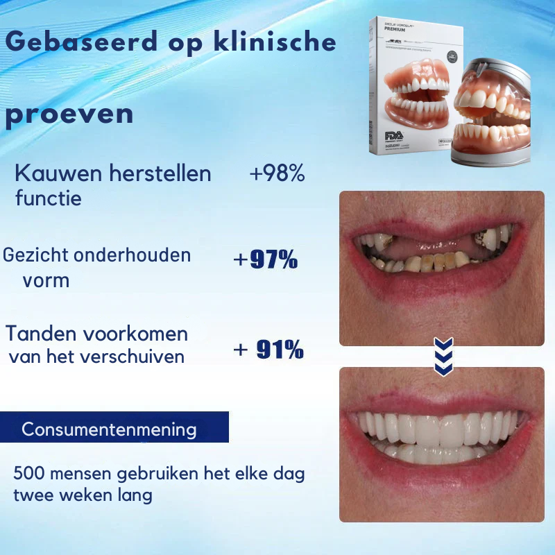 Vordela™ Premium Volledige Kunstgebit🦷Geavanceerde Aangepaste🦷 {CE-markering}