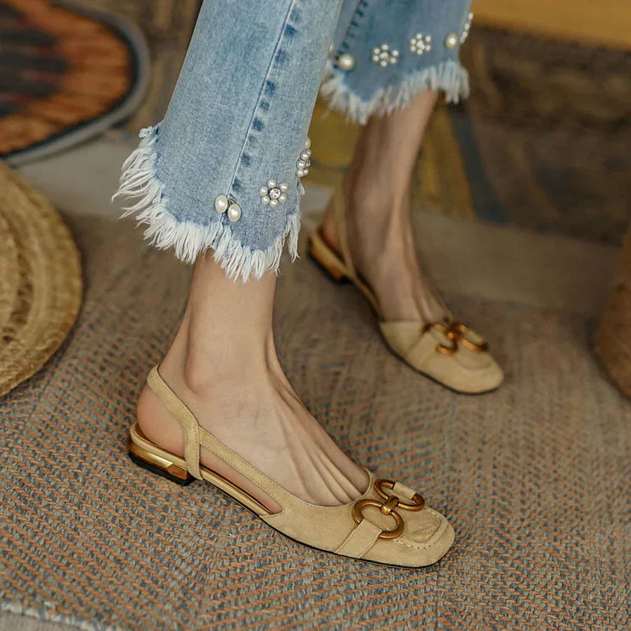 Vordela™ Orthopedic Leather Buckle Sandals