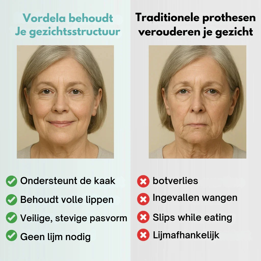 Vordela® Op maat gemaakte volledig functionele prothesen maken u zelfverzekerder