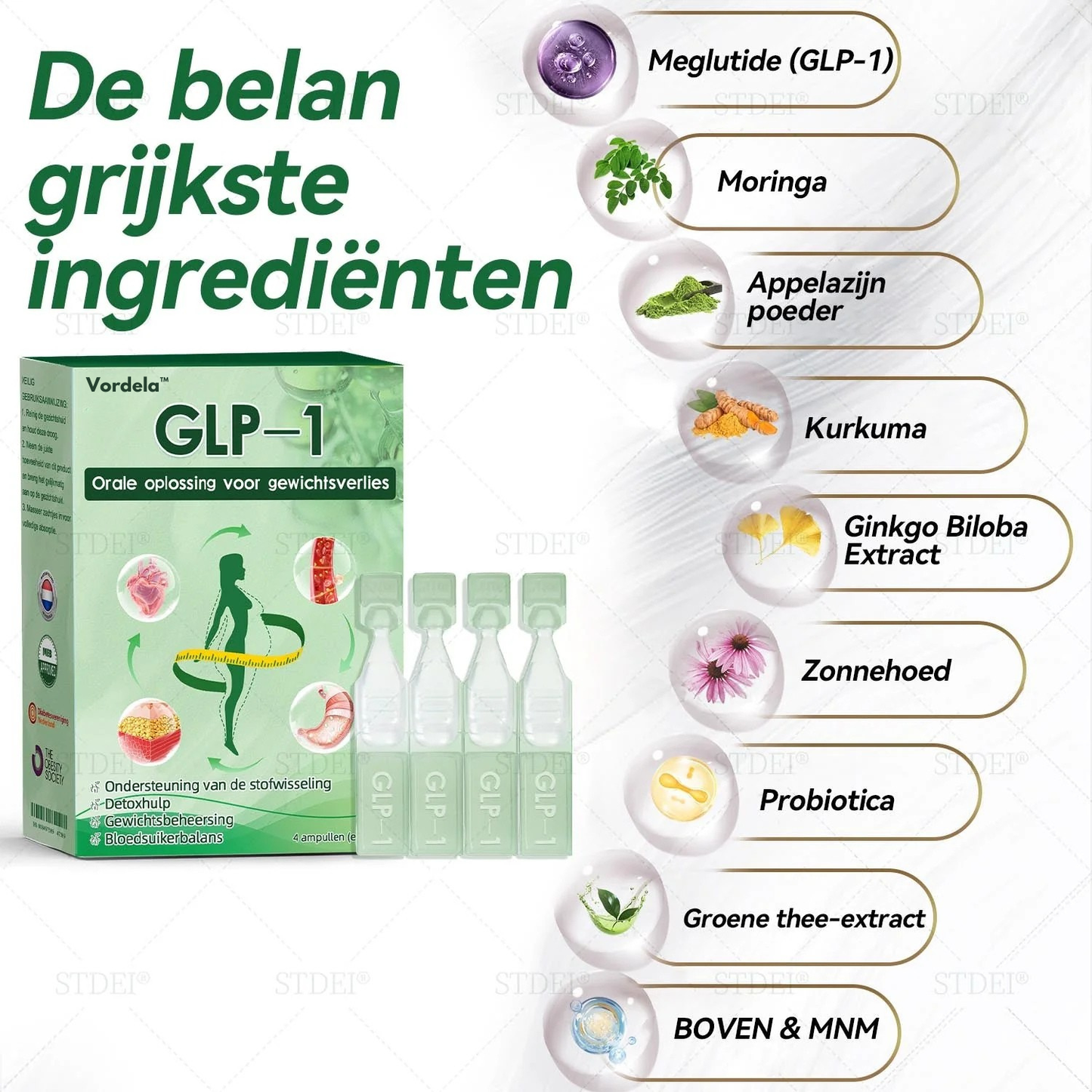 [Zie resultaten in 10 dagen]🏆Vordela® GLP-1 Orale Oplossing Voor Gewichtsverlies– al na 10 dagen zichtbaar resultaat