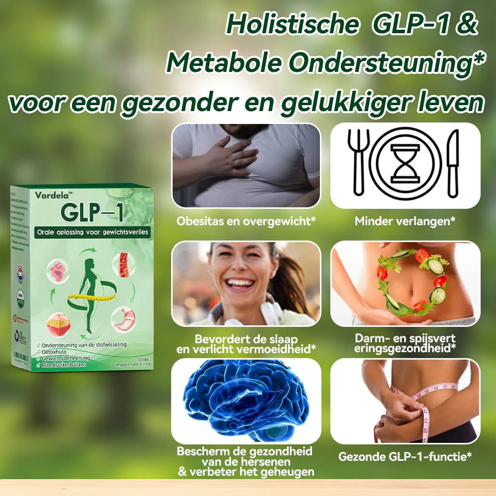 [Zie resultaten in 10 dagen]🏆Vordela® GLP-1 Orale Oplossing Voor Gewichtsverlies– al na 10 dagen zichtbaar resultaat