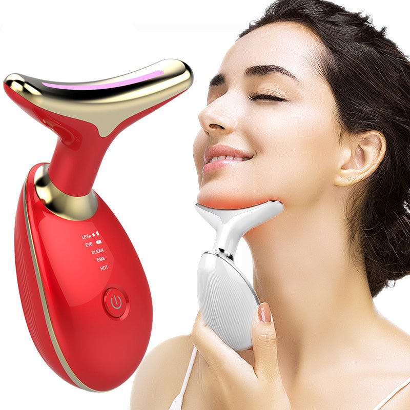 EMS ROOD LICHT THERAPIE GEZICHT HALS LIFT RIMPEL VERWIJDERAAR DRAAI MASSAGER