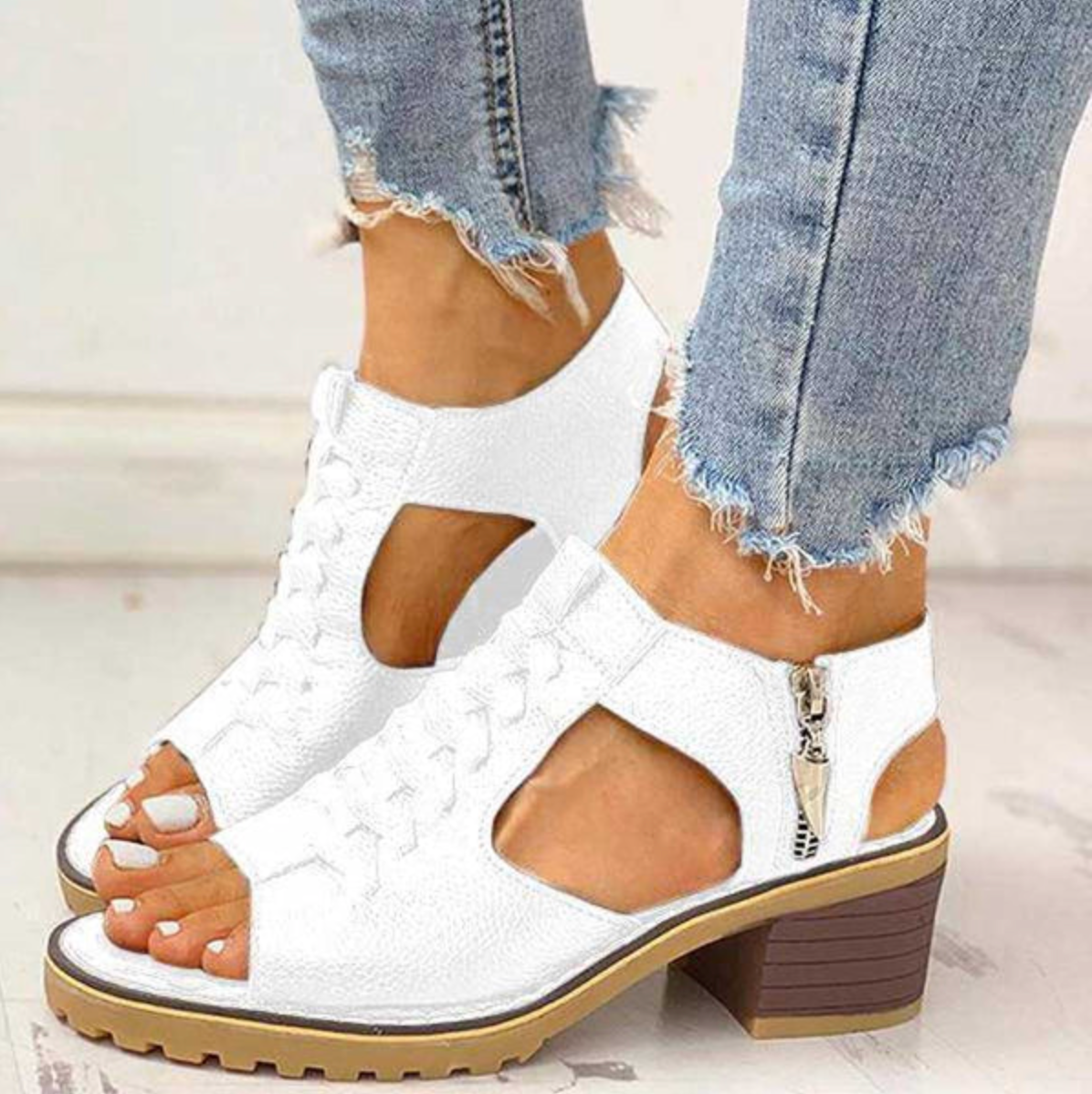 Vordela™ Elegante Hoge Hak Sandalen