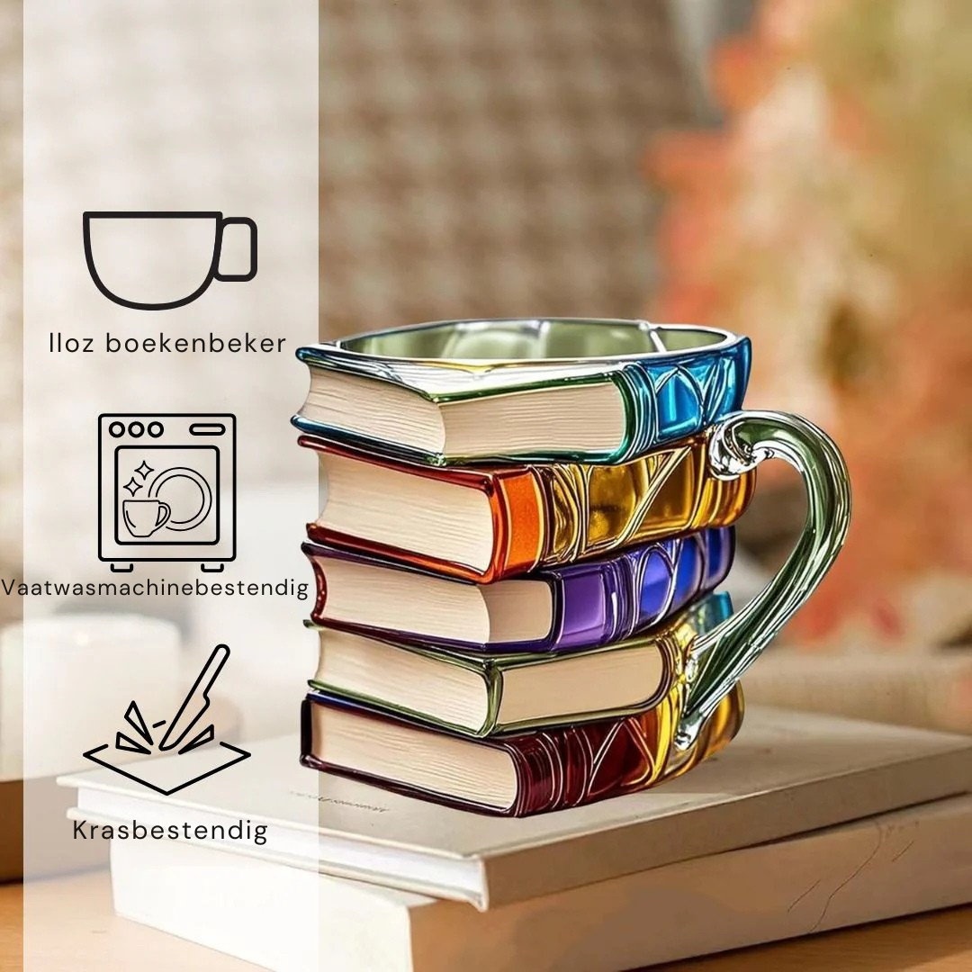 Bonheur de Lecture 3D handgemaakte mok - Origineel