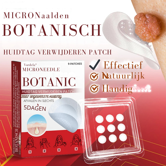 Vordela® MicroNaald Botanisch Huidtag verwijderen patch