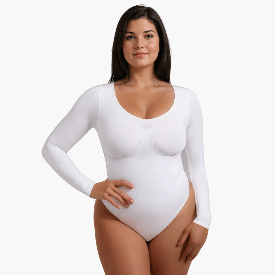 Vordela¨1+1 Gratis Snatching Shapewear Longsleeve Bodysuit String