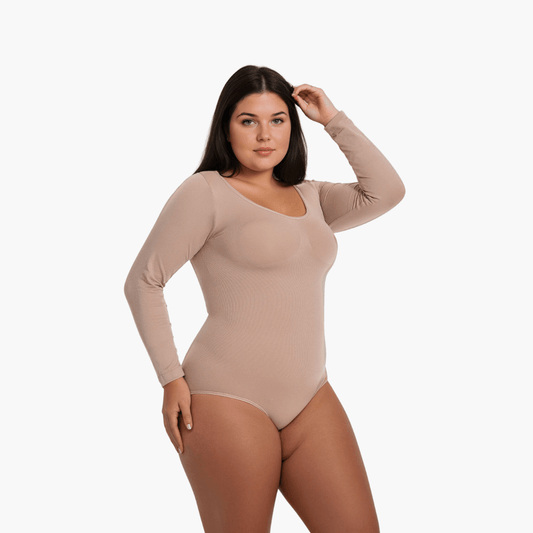Vordela¨1+1 Gratis Snatching Shapewear Longsleeve Bodysuit String