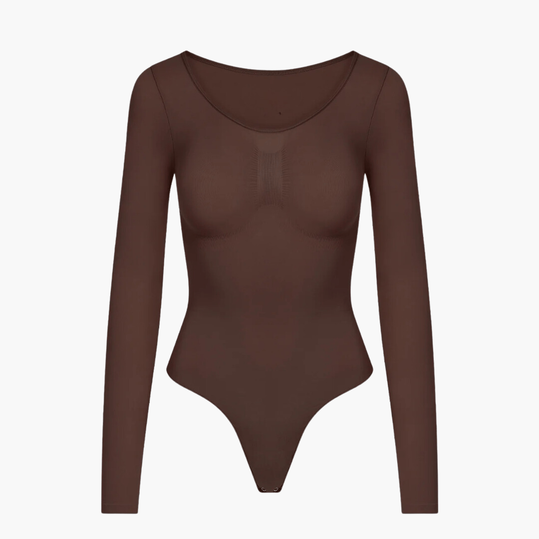 Vordela¨1+1 Gratis Snatching Shapewear Longsleeve Bodysuit String
