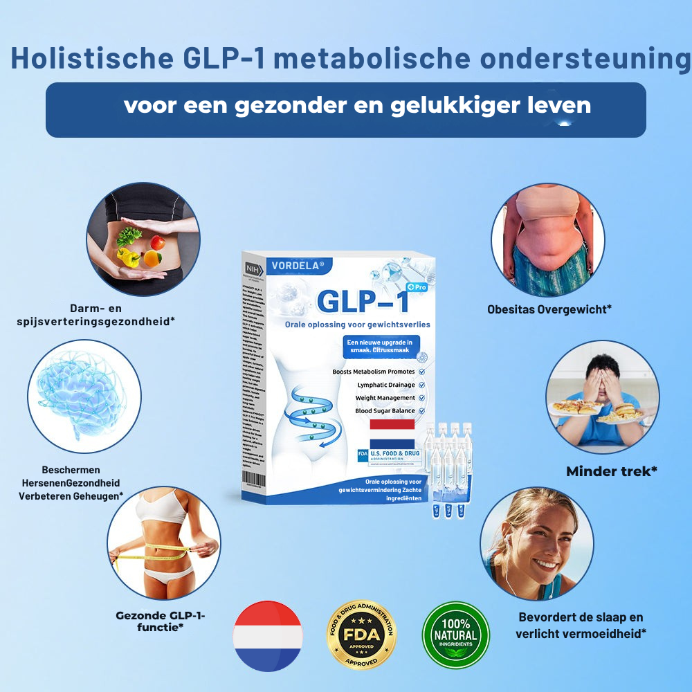 Vordela® GLP-1 Pro orale oplossing voor gewichtsverlies