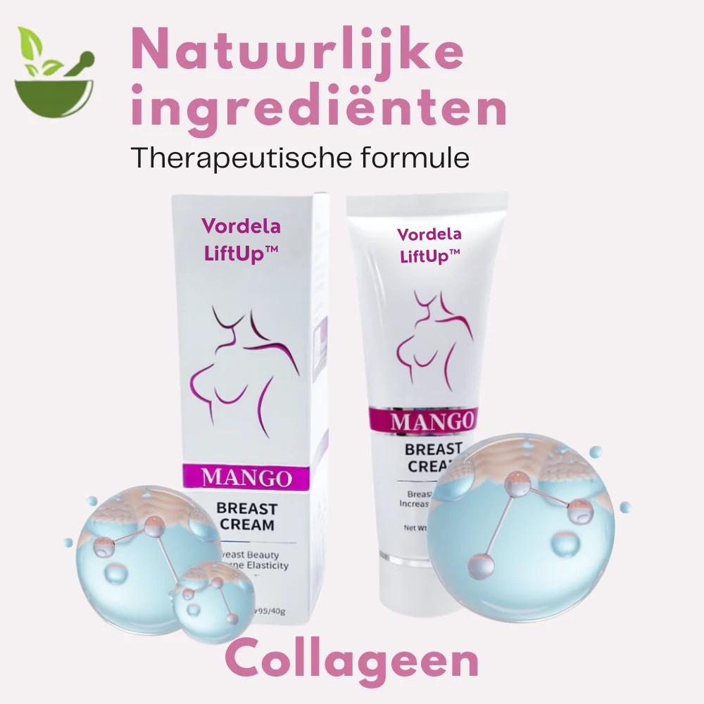 Vordela LiftUp™ | Volume Crème | Vergroot uw borsten met 94% binnen 7 dagen!