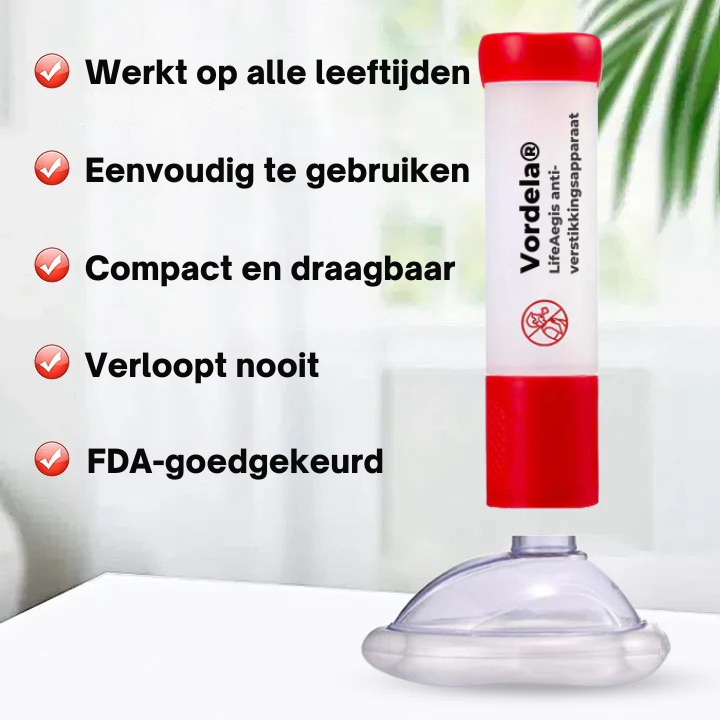 Vordela® LifeAegis anti-verstikkingsapparaat